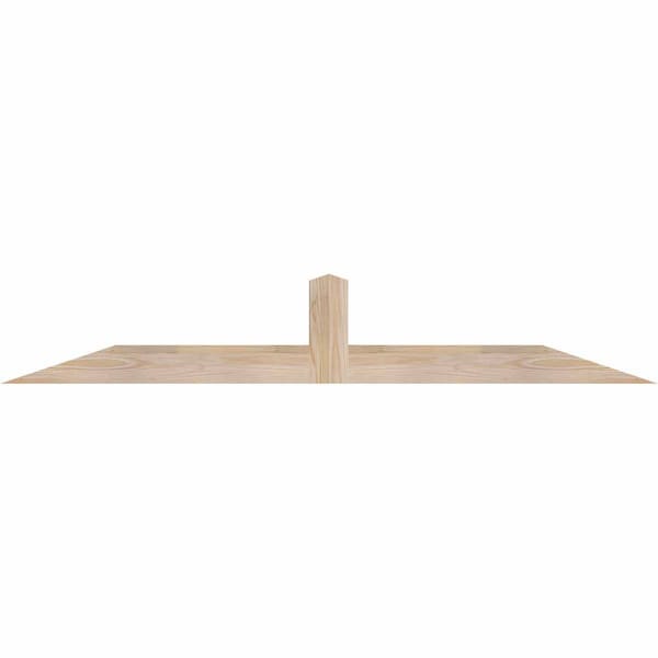 Ekena Millwork Portland Smooth Timber Gable Bracket, Douglas Fir, 60"W x 10"H x 3 1/2"D x 3 1/2"F, 4/12 Pitch GBW060X10X0404POR00SDF - main